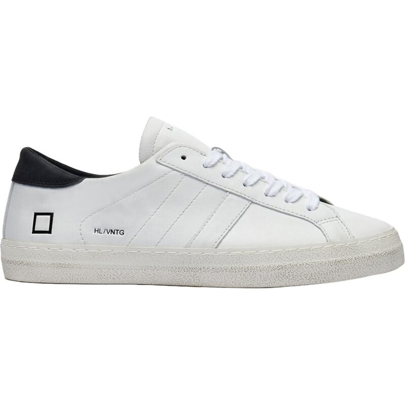 D.A.T.E - Sneakers Hill Low Vintage Calf - Colore: Bianco,Taglia: 44
