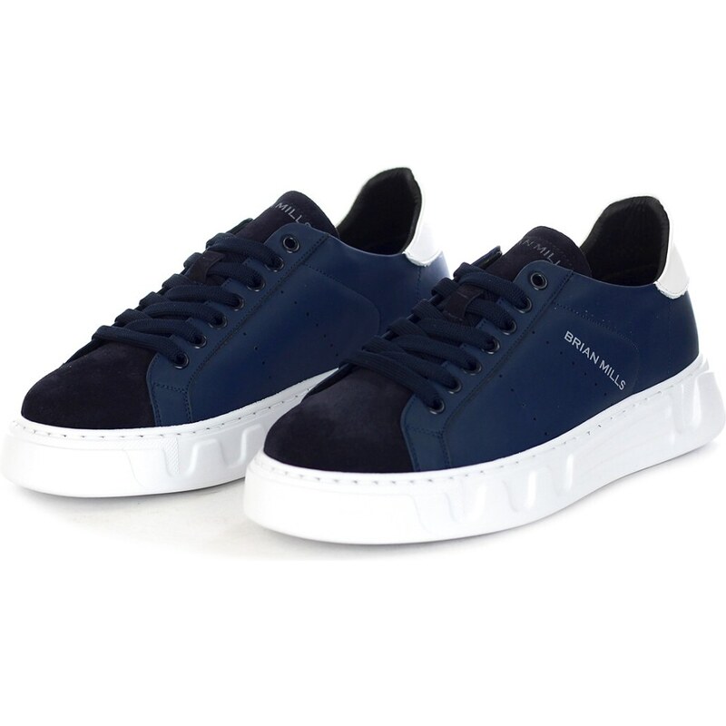 BRIAN MILLS - Sneakers con logo - Colore: Blu,Taglia: 39
