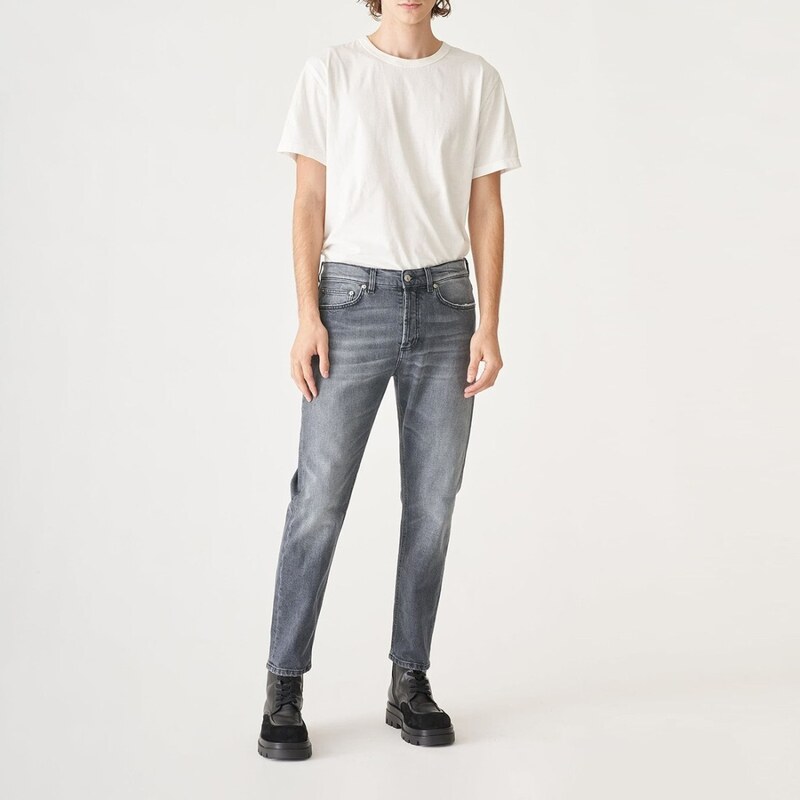 GRIFONI - Jeans in denim con logo - Colore: Nero,Taglia: 34