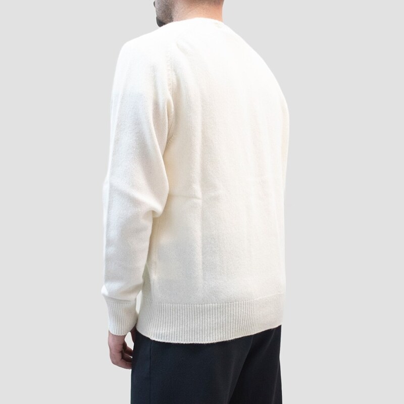 GRIFONI - Maglione girocollo lavorato a maglia - Colore: Bianco,Taglia: 48