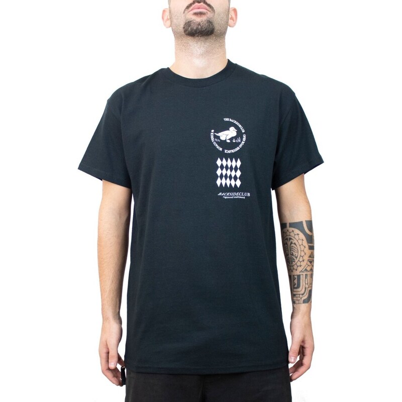 BACKSIDECLUB - T-shirt Mhx 734 Arch Black - Colore: Nero,Taglia: M