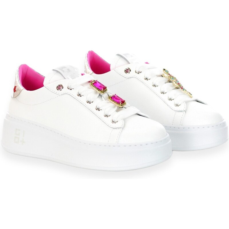 GIO+ - Sneakers Pia - Colore: Bianco,Taglia: 37