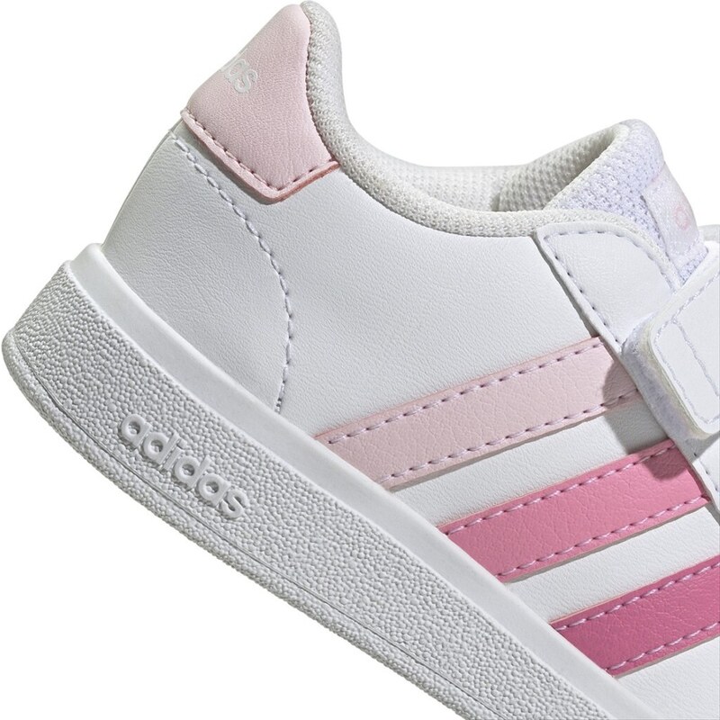 ADIDAS - Sneakers Grand Court Lifestyle Hook and Loop - Colore: Bianco,Taglia: 25½
