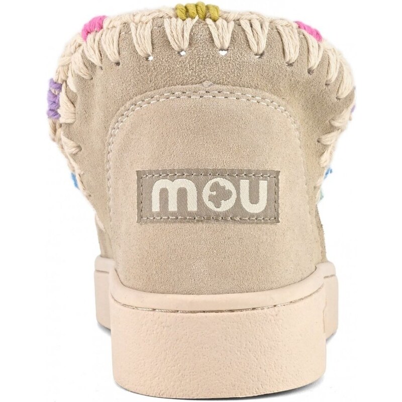 MOU - Summer Eskimo Sneaker overstitch - Colore: Beige,Taglia: 39
