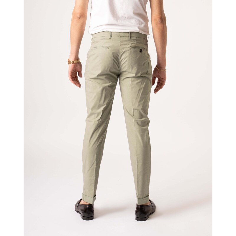 BERWICH Pantalone Retro Cotone Verde