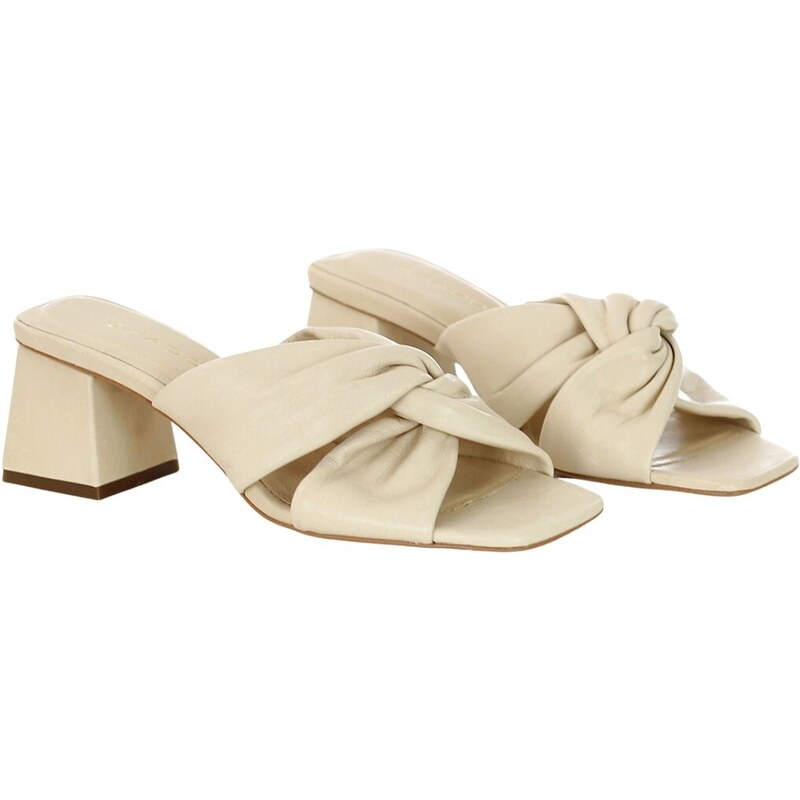 SHADDY - Sandalo in pelle intrecciata - Colore: Beige,Taglia: 36