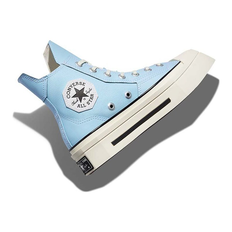 Converse scarpe da ginnastica Chuck 70 De Luxe Squared donna colore blu A07566C