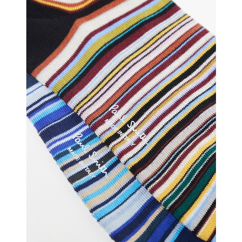PS Paul Smith Paul Smith - Confezione da 2 paia di calzini a righe con logo-Multicolore