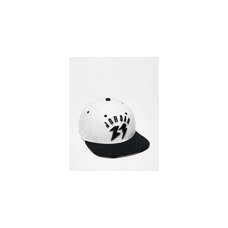 Jordan - Cappellino bianco e nero con logo