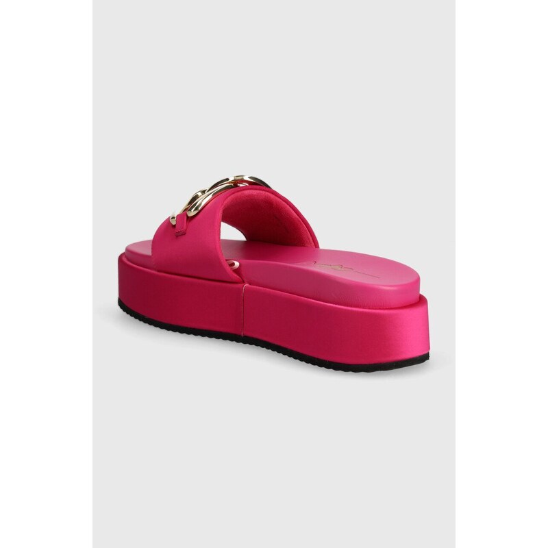 Buffalo ciabatte slide Noa Slide Chain donna colore rosa 1602236.MAG
