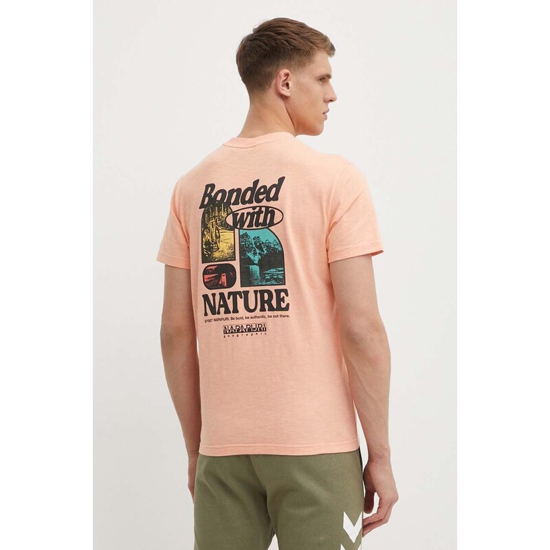Napapijri t-shirt in cotone S-Martre uomo colore rosa NP0A4HQBP1I1