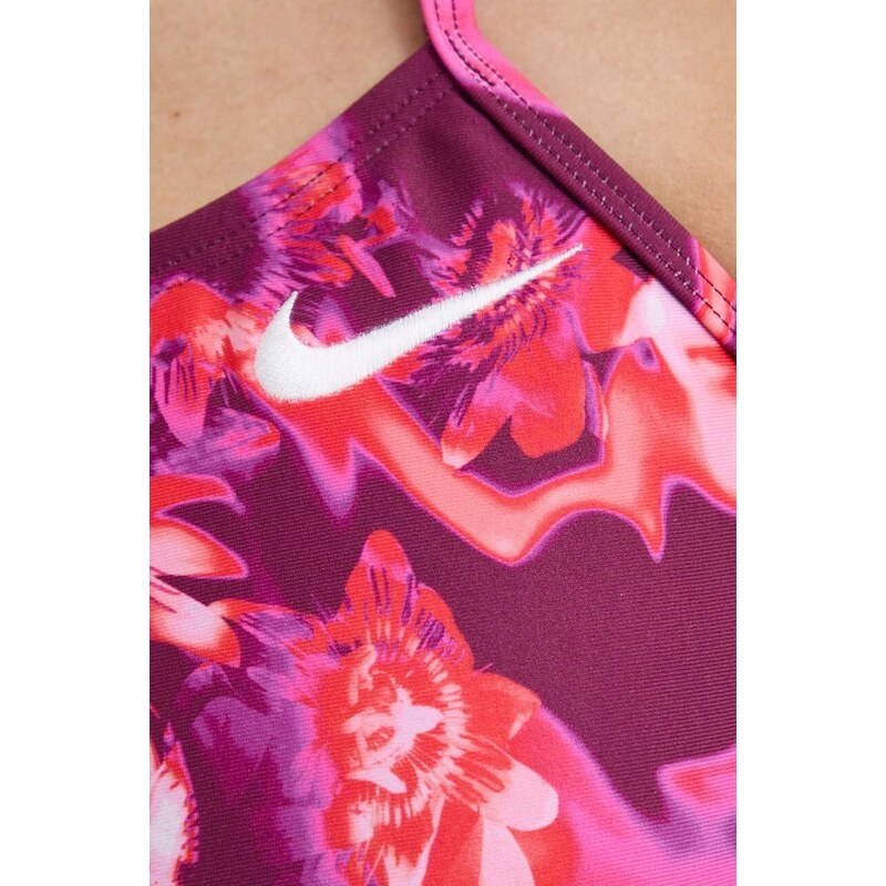 Nike costume da bagno intero Hydrastrong Multi Print colore rosa