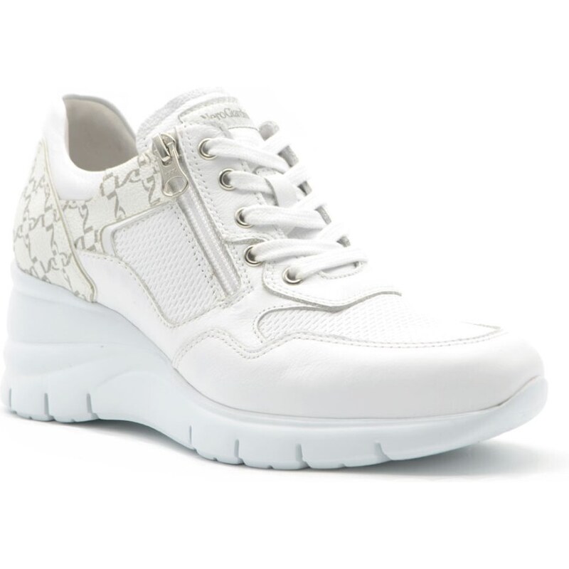 Nero Giardini I308380D Sneakers Donna In Pelle, Colore Brown, Taglia 37 EU - Made In Italy Con Tecnologia DryGo!