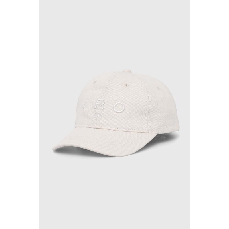 IRO berretto da baseball in cotone colore bianco con applicazione
