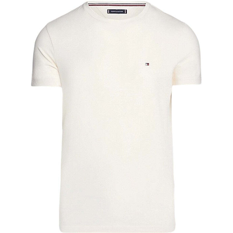 Tommy Hilfiger t-shirt crema logo piccolo MW0MW10800