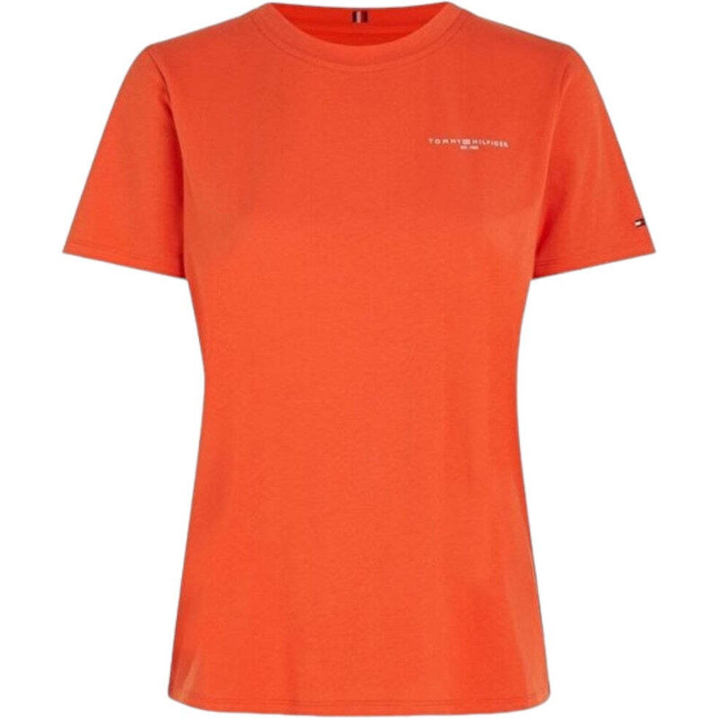 Tommy Hilfiger t-shirt arancio logo mini corp WW0WW37877