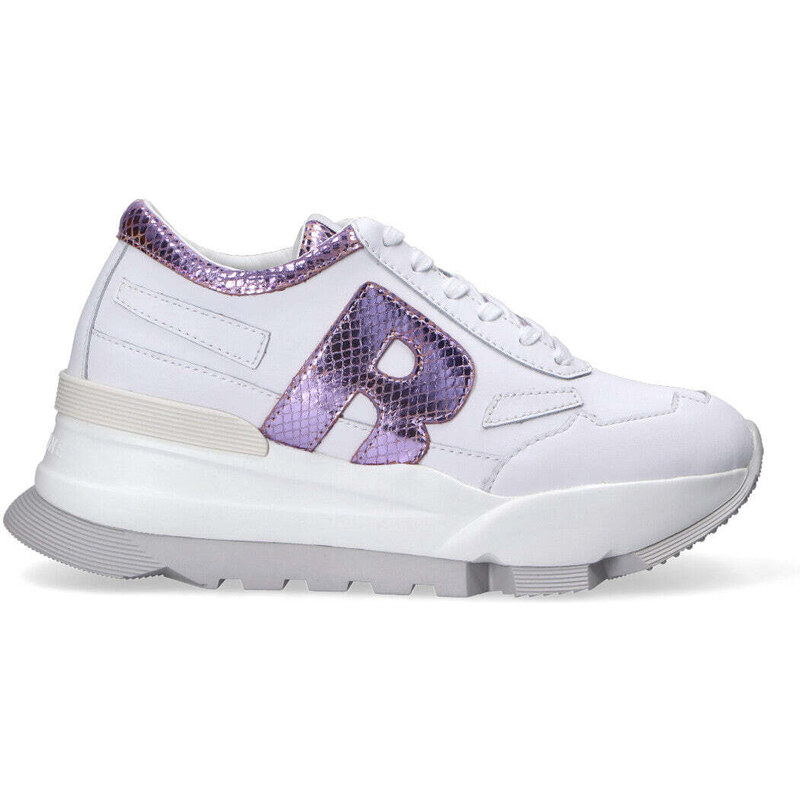 Rucoline sneaker Aki pelle bianco lilla