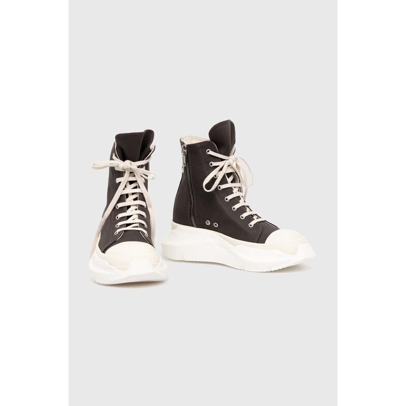 Rick Owens scarpe da ginnastica Woven Shoes Abstract Sneak uomo colore grigio DU01D1840.CBES1.7811