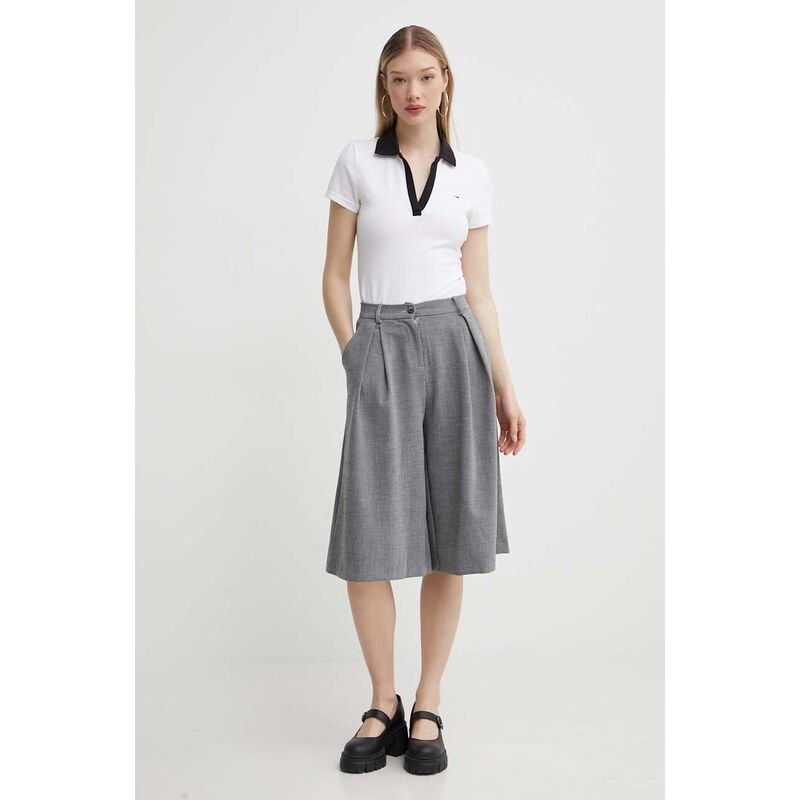 Tommy Jeans polo donna colore bianco DW0DW17225