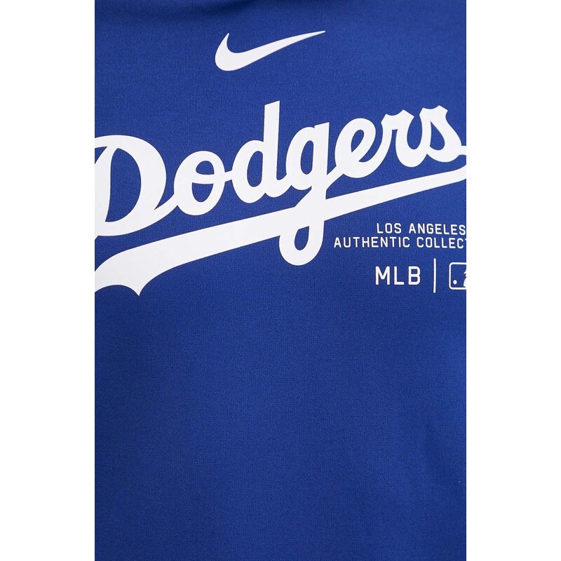 Nike felpa Los Angeles Dodgers uomo colore violetto con cappuccio