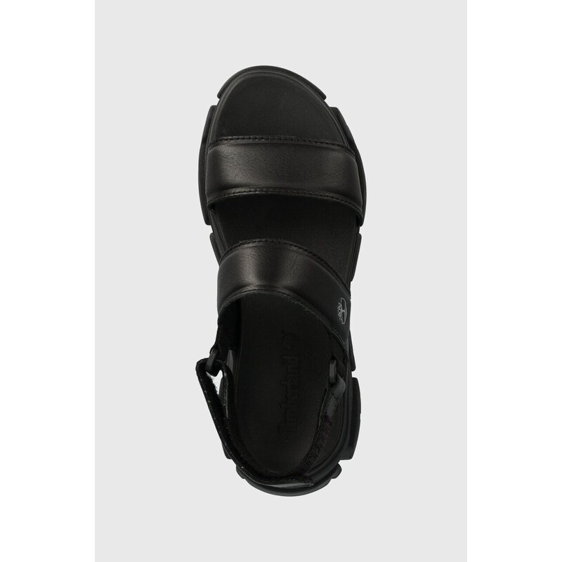 Timberland sandali in pelle Adley Way Sandal donna colore nero TB0A5URZ0151