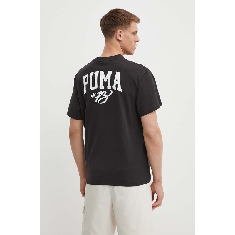 Puma t-shirt in cotone uomo colore nero 625282