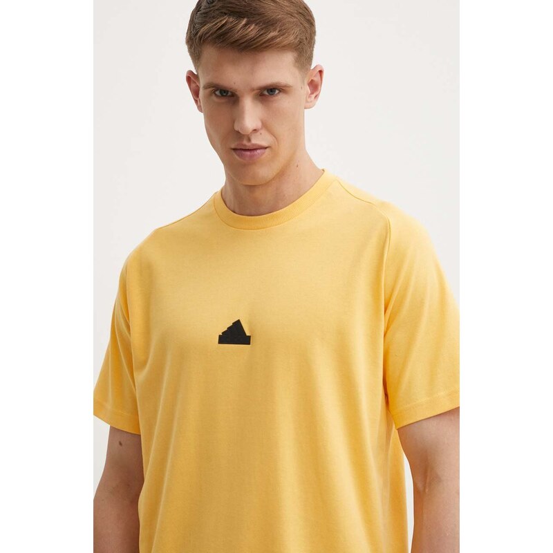 adidas t-shirt Z.N.E uomo colore giallo con applicazione IR5238