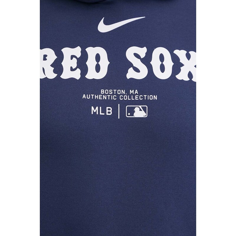 Nike felpa Boston Red Sox uomo colore blu navy con cappuccio