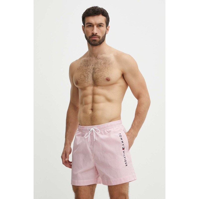 Tommy Hilfiger pantaloncini da bagno colore rosa UM0UM03265