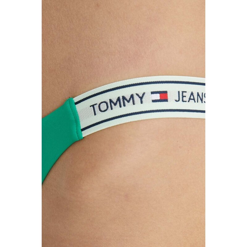 Tommy Jeans slip da bikini colore verde UW0UW05347