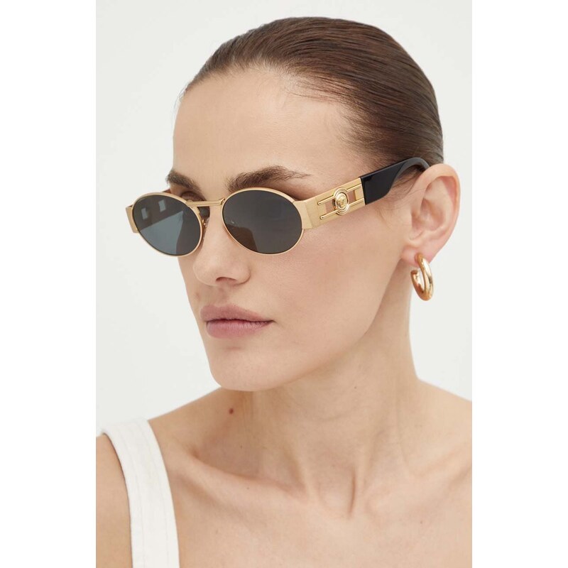 Versace occhiali da sole colore oro 0VE2264