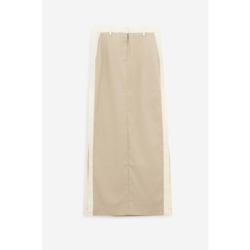Remain Gonna TWO COLOR MAXI in cotone beige