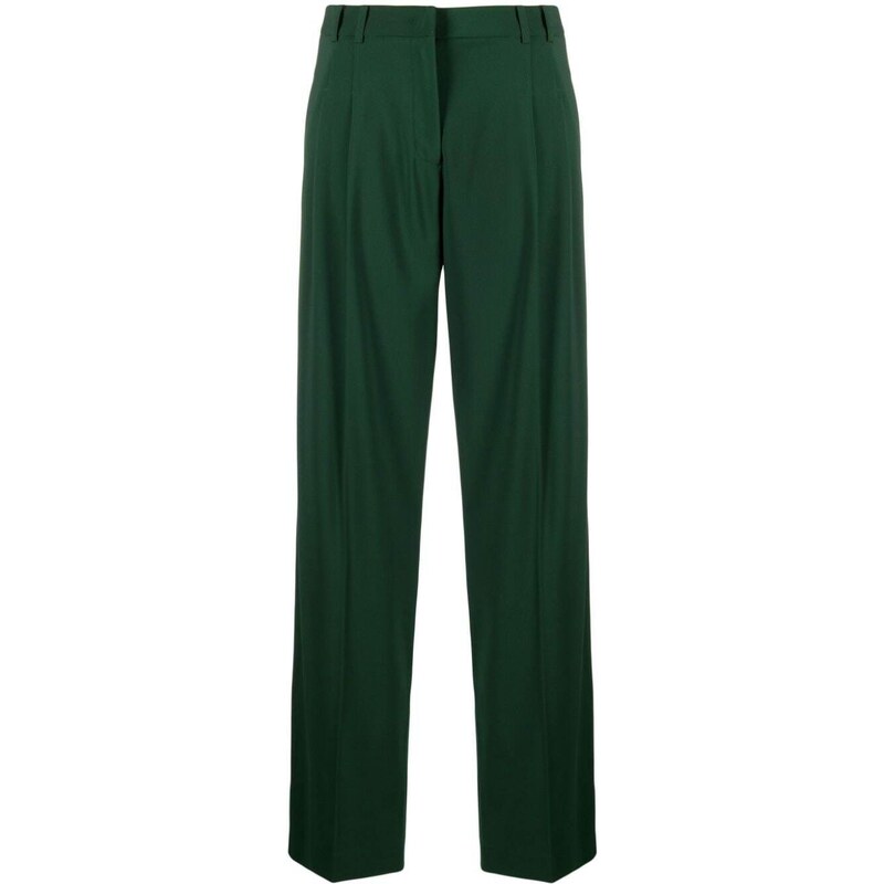 PATRIZIA PEPE Pantalone in crêpe Essential verde
