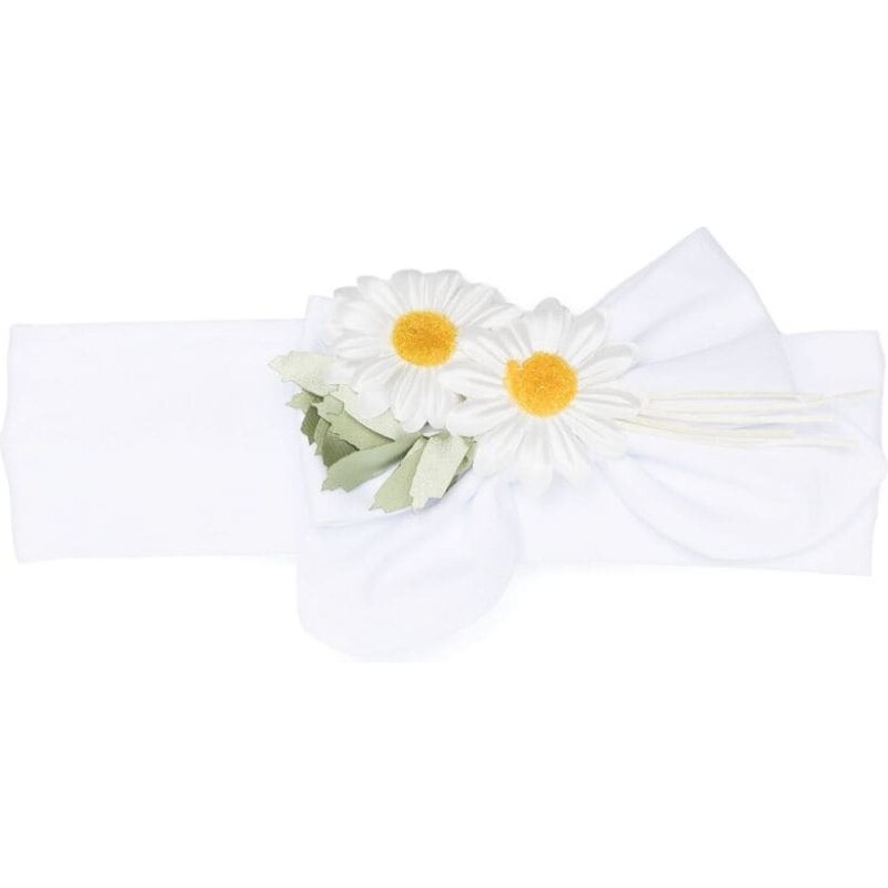 MONNALISA KIDS Fascia neonata bianca margherite