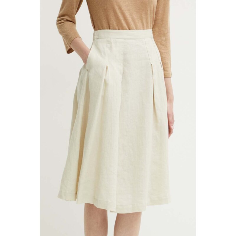 United Colors of Benetton gonna di lino colore beige