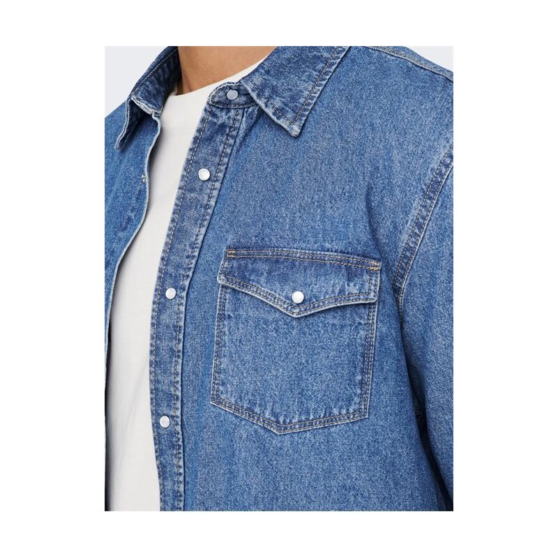 ONLY & SONS Edge straight fit jeans in light wash