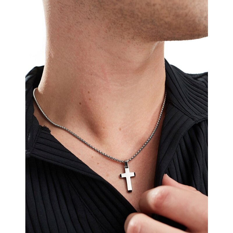 COLLANA MANO-J CON CROCE PICCOLA IN TITANIO MINPENTBRGCROP - Gioielleria Paolo Zorzan - Foto 6