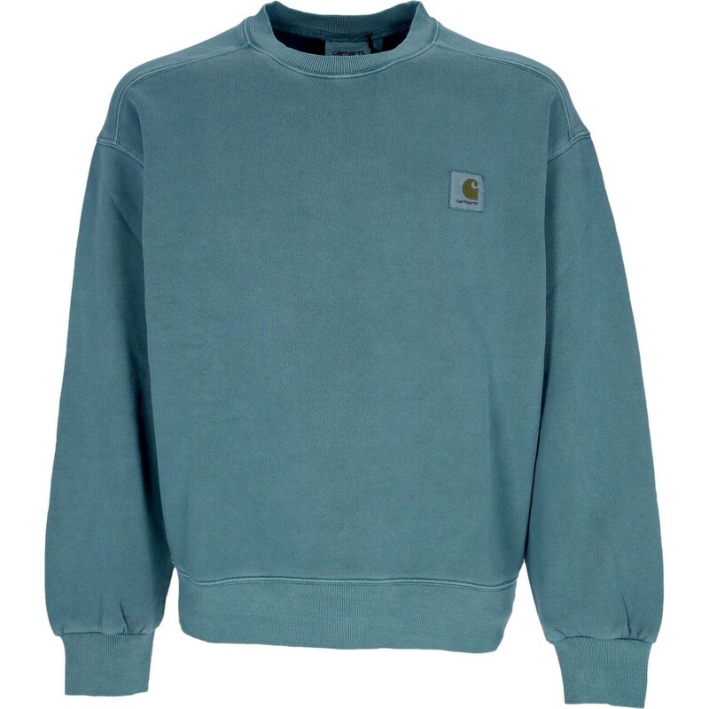 obey Felpa Leggera Cappuccio Uomo Garden Fairy Premium French Terry Sky Blue