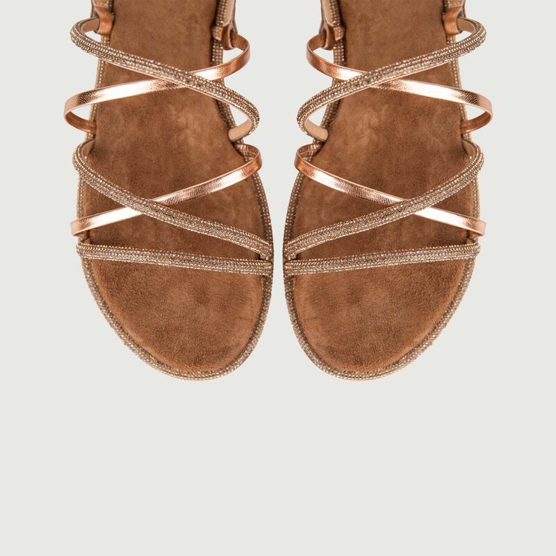 Sandalo Compensa Elegante Sandali Con Tacco CHATTAWAK Donna - Tacco A Blocco, Fibbia Regolabile CHATTAWAK Tacco Compensato Fibbia Regolabile Suola Pelle