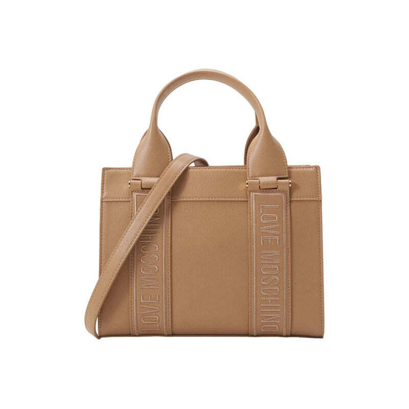 Love Moschino Borsa In PU Goffrato – Colore Castagna, Elegante E Pratica Per Tutti I Giorni