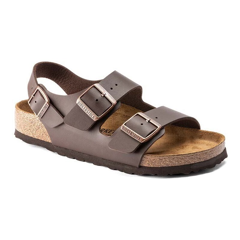 Birkenstock sandali Milano uomo colore marrone 34701