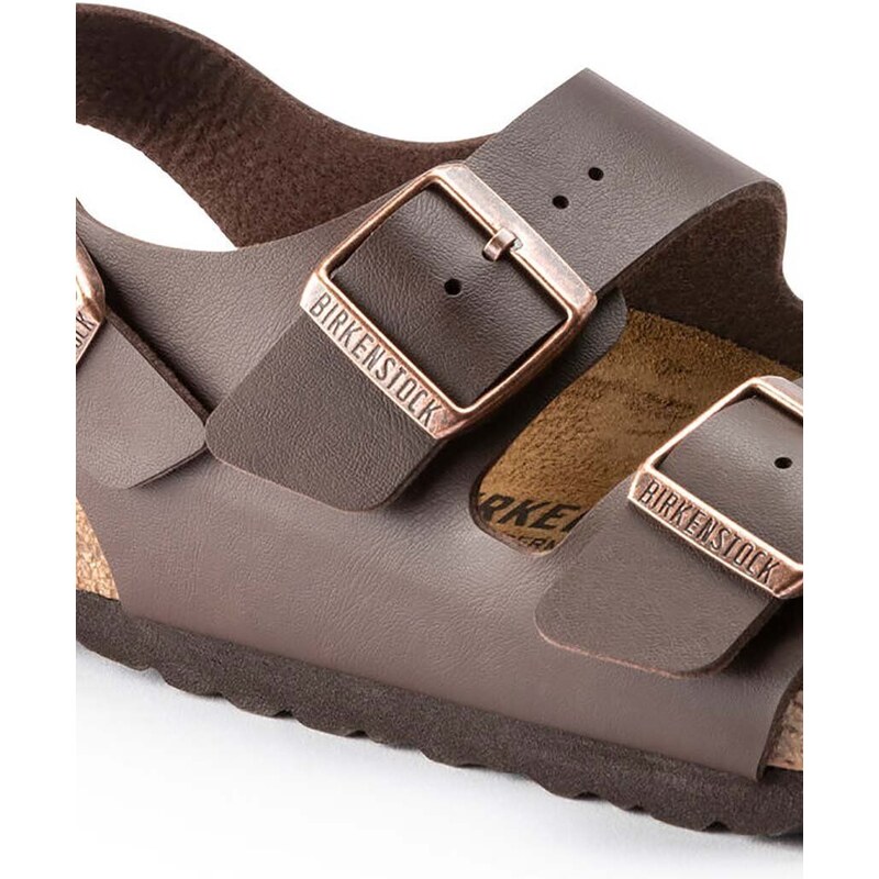 Birkenstock sandali Milano uomo colore marrone 34701