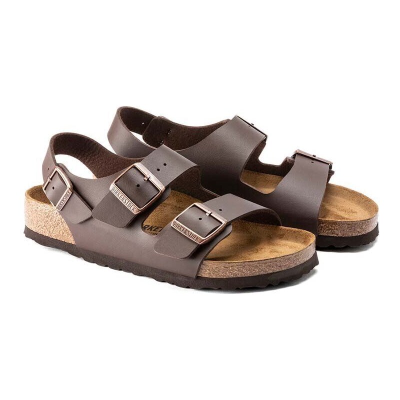Birkenstock sandali Milano uomo colore marrone 34701