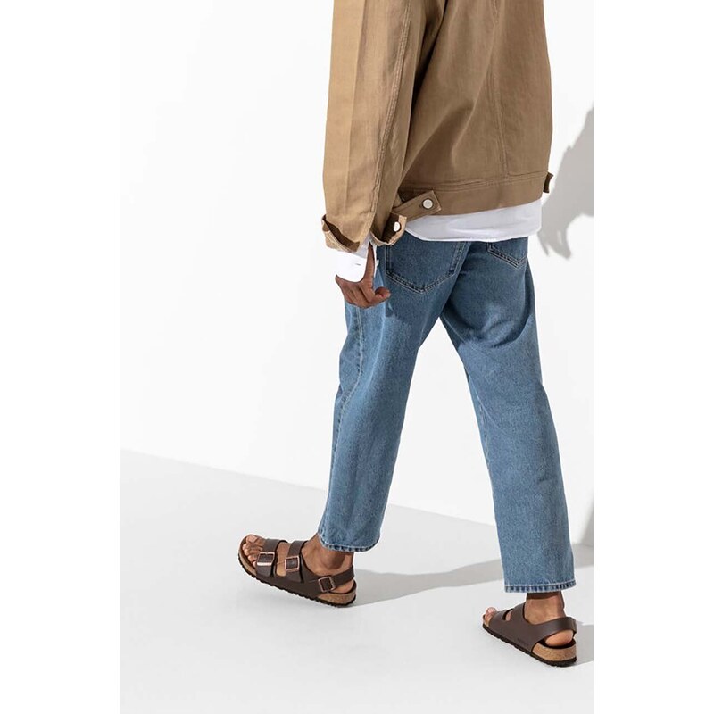 Birkenstock sandali Milano uomo colore marrone 34701
