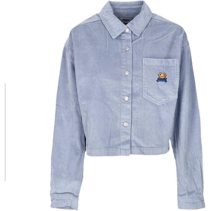 Obey Camicia Manica Lunga Cappuccio Donna Liam Cropped Shirt L/s Seal - 8