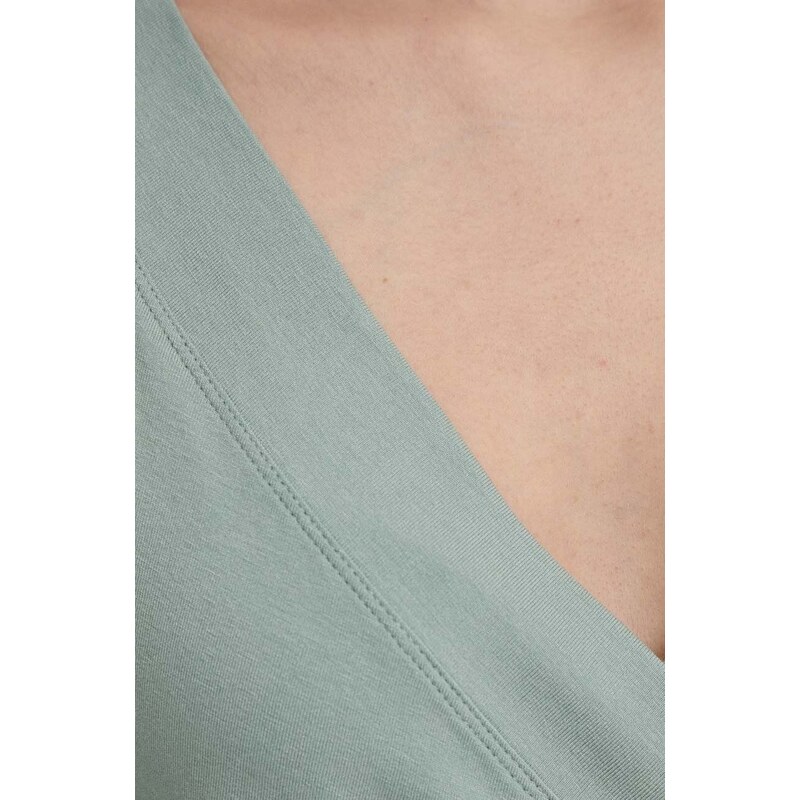 Lauren Ralph Lauren camicia a maniche lunghe colore verde 200824366