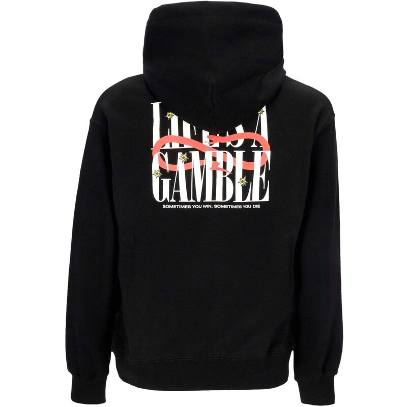 Propaganda Felpa Leggera Cappuccio Uomo Roulette Hoodie Black Stileo It