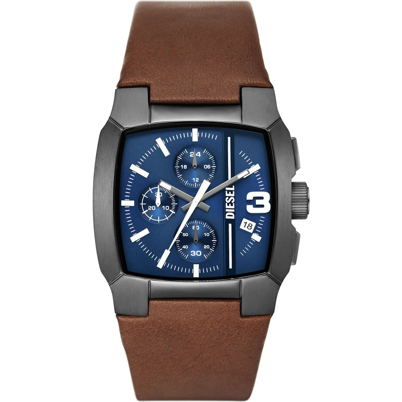 Diesel Orologio Uomo DZ1855 Fastback | Cassa 46mm E Bracciale In Acciaio | Quadrante Grigio Sunray | 5 ATM - 6