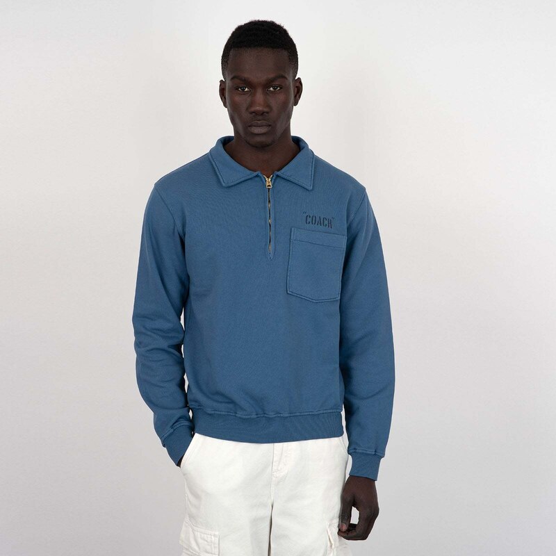 Fortela Felpa Yale Coach, Cotone, Indigo Uomo