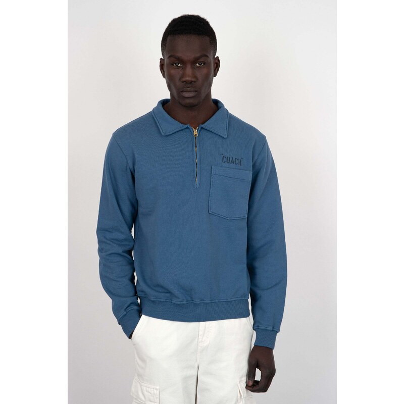 Fortela Felpa Yale Coach, Cotone, Indigo Uomo